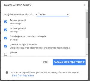 tarama verilerini temizleme