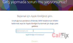 icloud şifremi unuttum