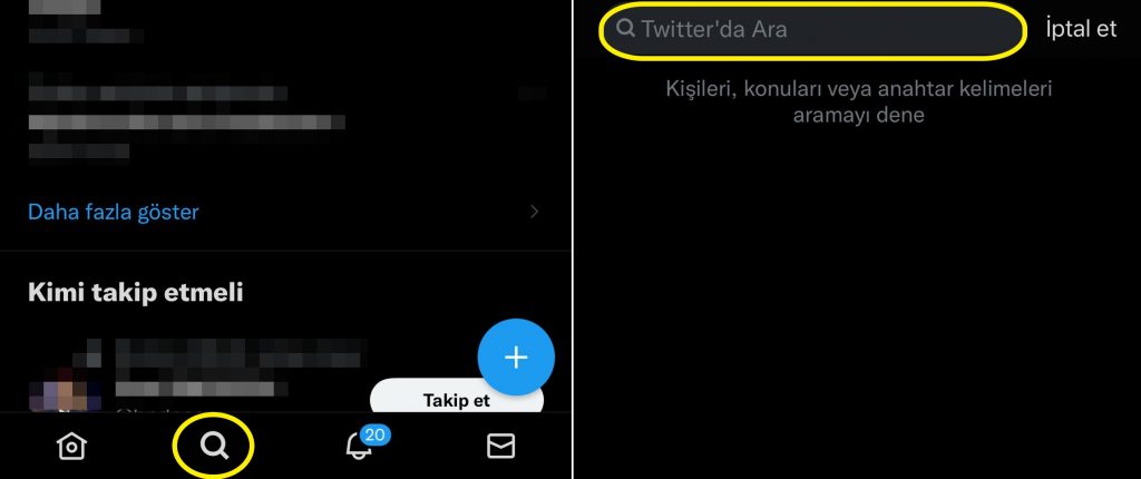 Twitter'da Kişilerinizi Bulma 2