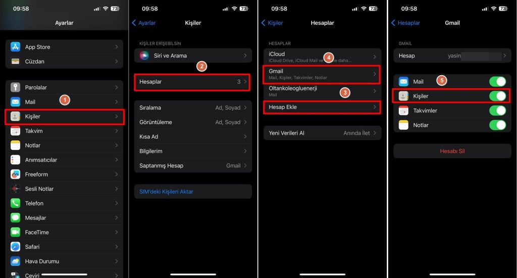 Android'den iPhone'a Aktarma
