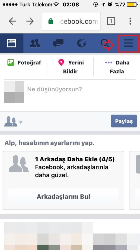 engellenen kişideki