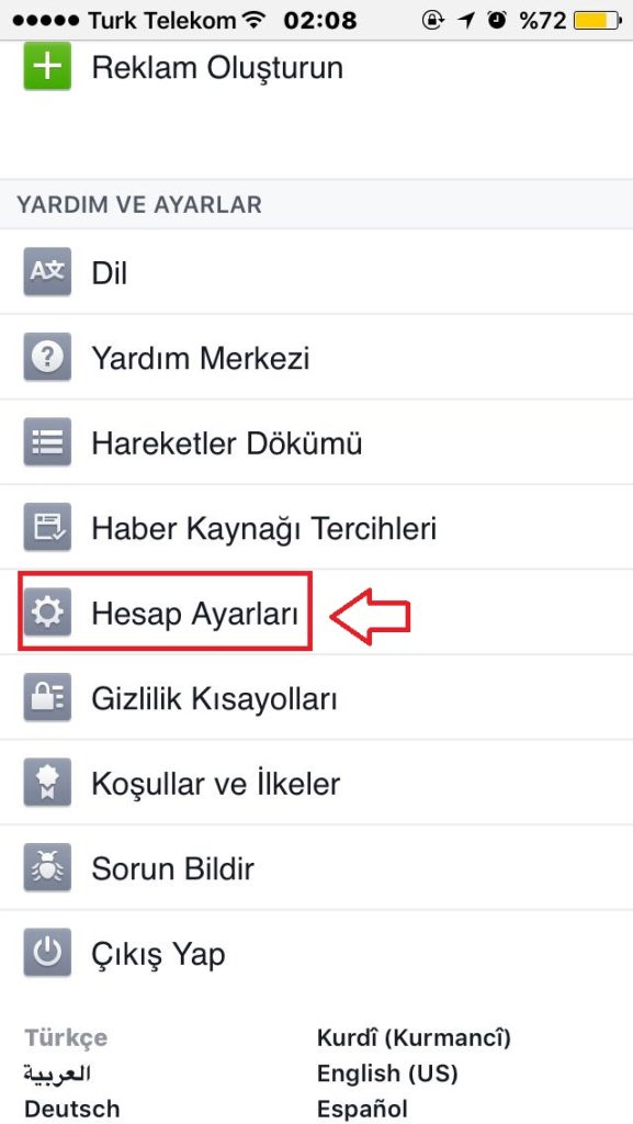 engellenen kişideki 2