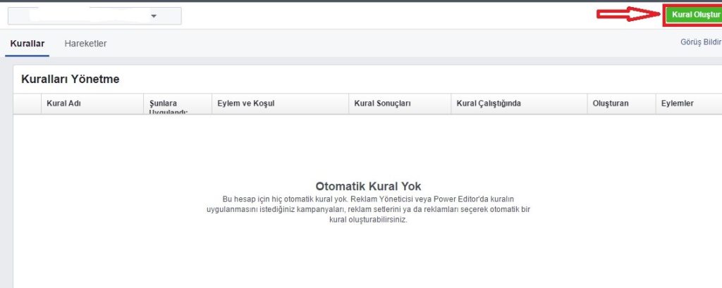 Kural Oluşturma 2