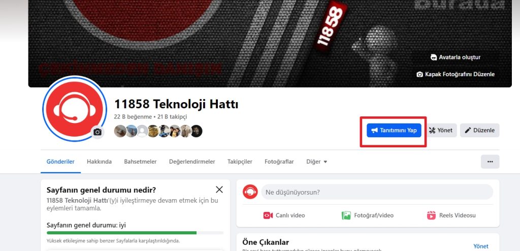 Sayfa Tanıtımı 
